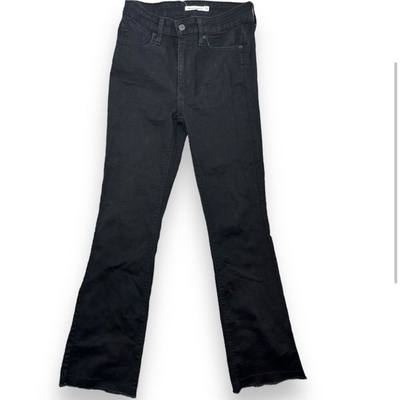 Levi's High Rise Bootcut Raw Hem Jeans  size 27 - Picture 6 of 9